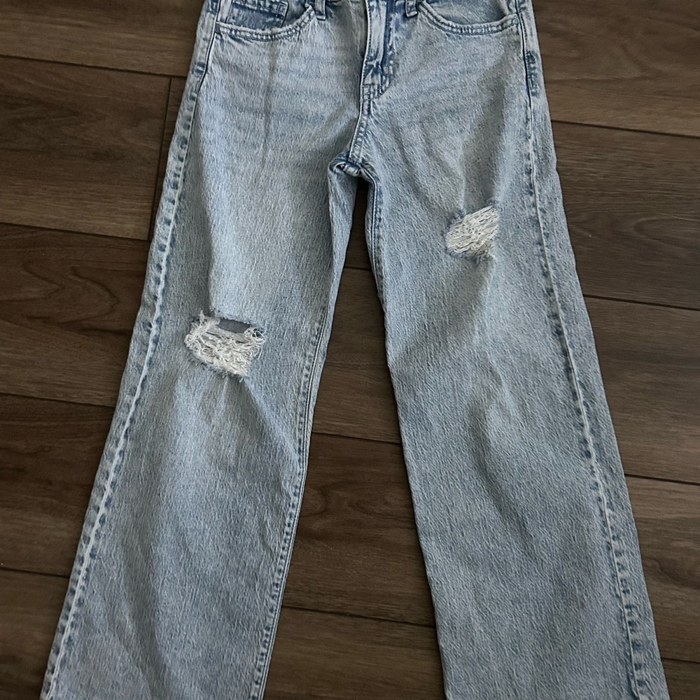 Distressed Light Blue Girl’s Jeans